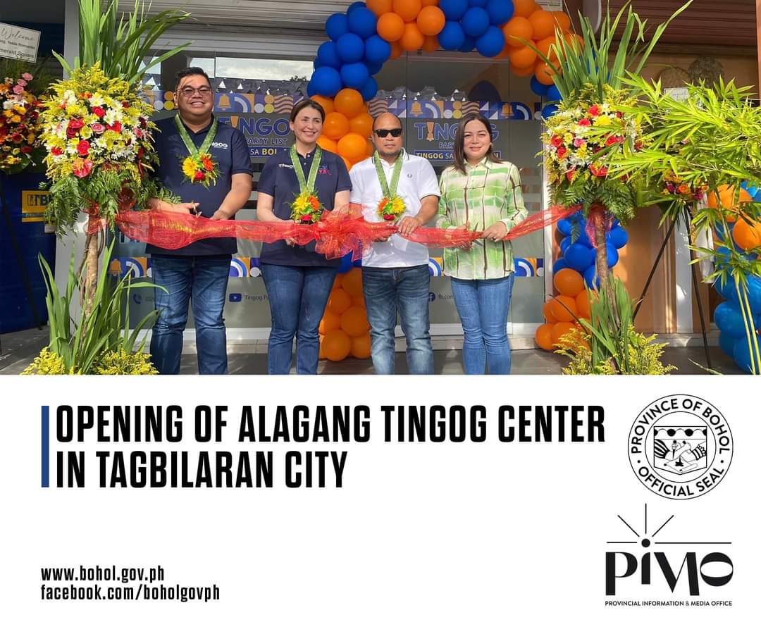 Bohol Governor, Tingog Partylist Open Alagang Tingog Center in Tagbilaran City