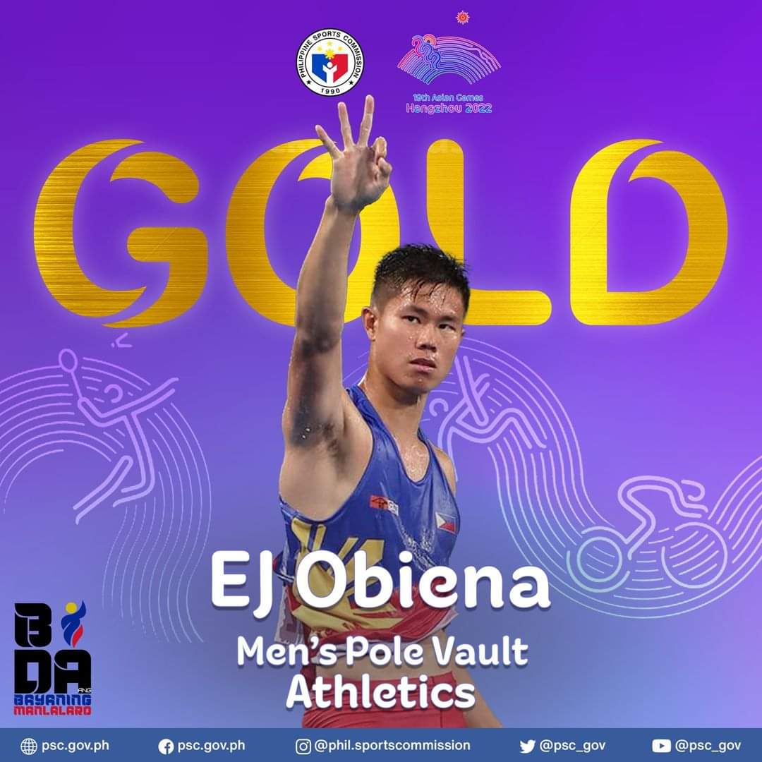 EJ Obiena Breaks Asian Games Record, Wins First Gold for Philippines