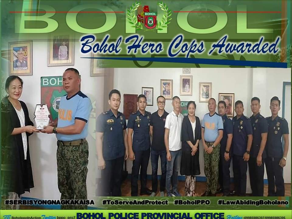 Bohol Police Officers Honored for Saving Kidnapped Chinese National